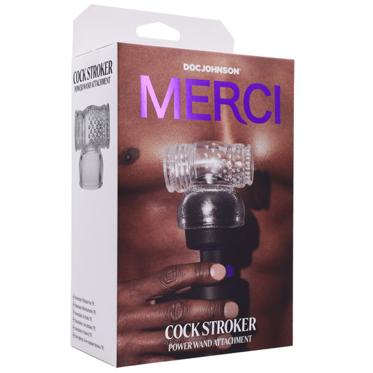 Merci Cock Stroker Wand Attachment - Clear