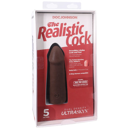 The Realistic Cock Ultraskyn 5" Caramel