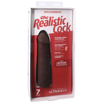 The Realistic Cock Ultraskyn 7" Caramel