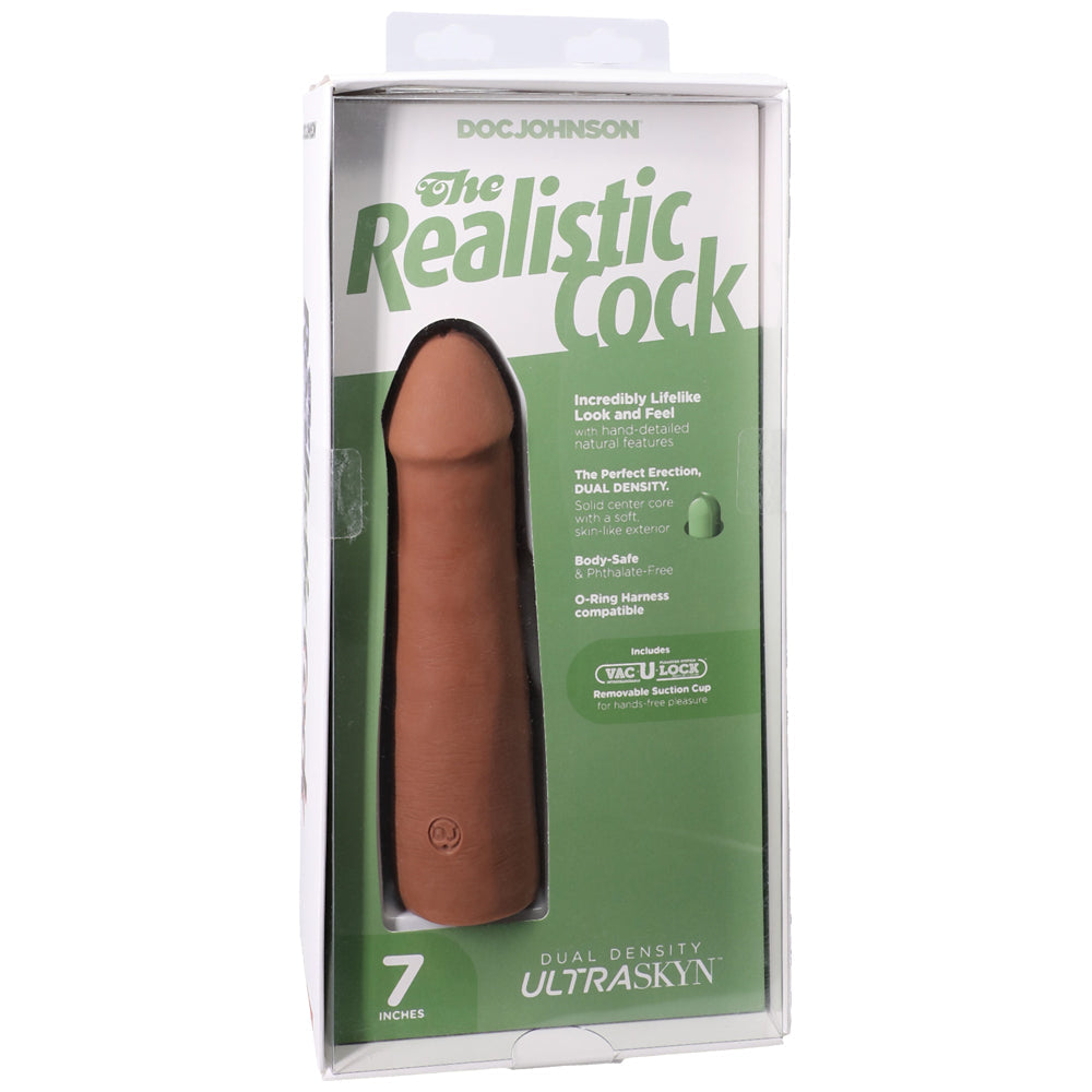 The Realistic Cock Ultraskyn 7" Caramel