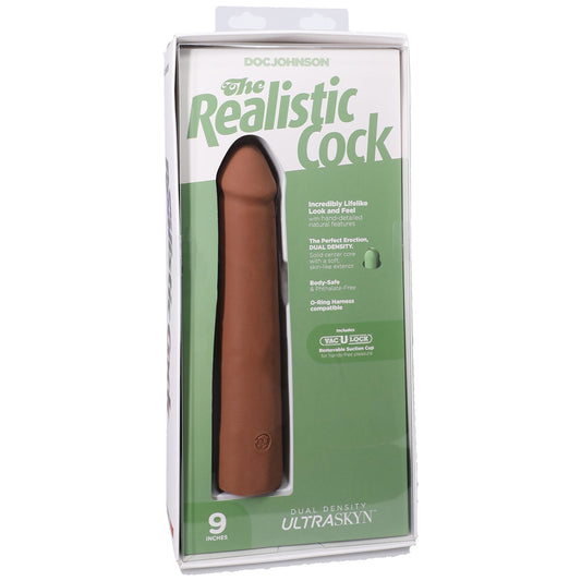 The Realistic Cock Ultraskyn 9" Caramel