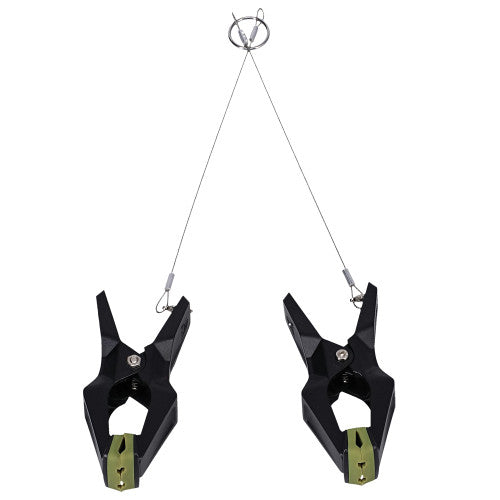 Fort Troff Hardwire Hangers – Black Adjustable Nipple Clamps for Intense BDSM Play