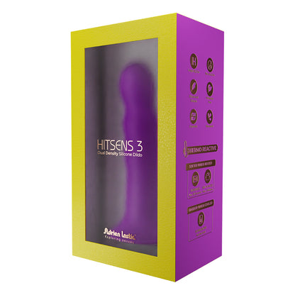 Adrien Lastic Hitsens 3 Dual Density Silicone Dildo Purple