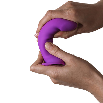 Adrien Lastic Hitsens 6 Dual Density Silicone Dildo Purple