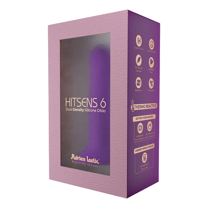 Adrien Lastic Hitsens 6 Dual Density Silicone Dildo Purple