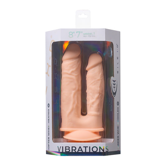 Silex-D The Original Double Penetration Dildo 7" + 8" Vibrations Vanilla