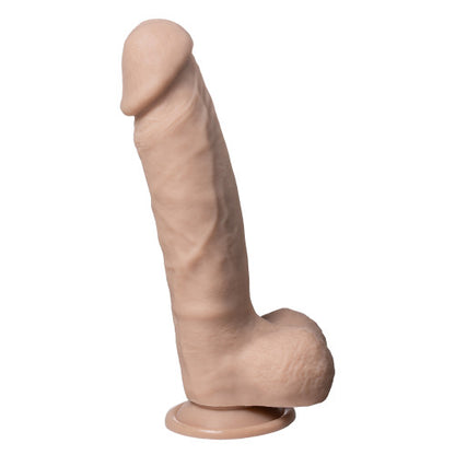 Silex-D Real Skin Model 1 8" – Vanilla Dual-Density Dildo with Realistic Feel and Suction Cup Base