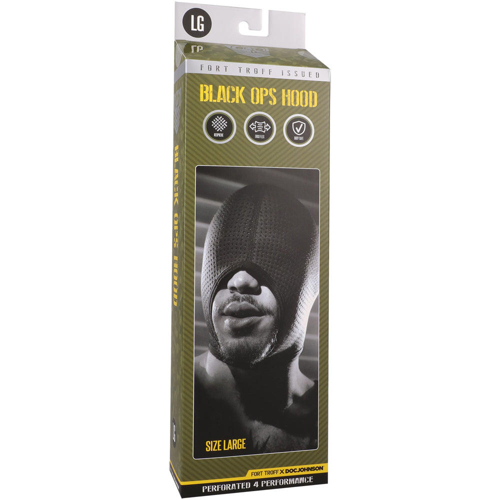 Fort Troff Black Ops Hood Large Black