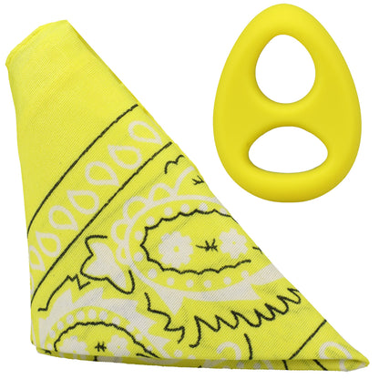 Rock Solid The Code Silicone C-Ring With Bandana Yellow/Black