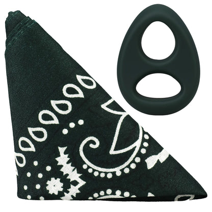 Rock Solid The Code Silicone C-Ring With Bandana Hunter Green/Black