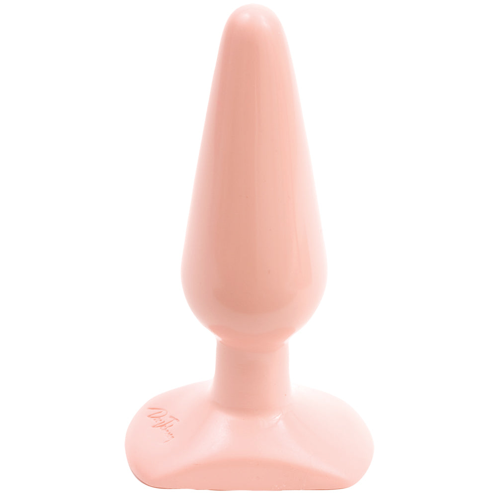 Classic Smooth Medium White Butt Plug - Anal Toy