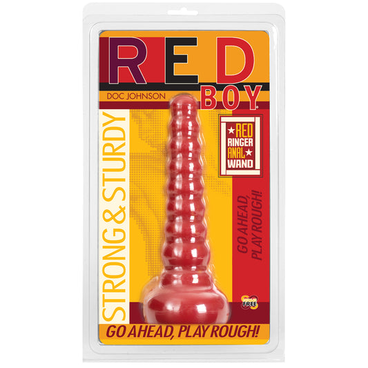 Red Boy Butt Plug - Red Ringer Anal Wand