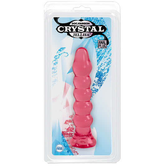 Crystal Jellies Pink Anal Plug - Silicone Butt Plug for Anal Pleasure