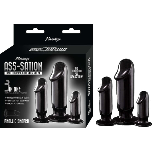 Ass-Sation Kit #1 Black - Anal Pleasure Starter Kit