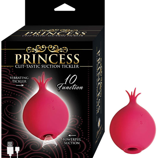 Princess Clit-Tastic Red Clitoral Suction Tickler – Premium Sex Toy