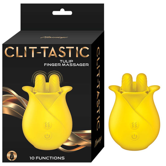 Clit-Tastic Tulip Finger Massager Yellow