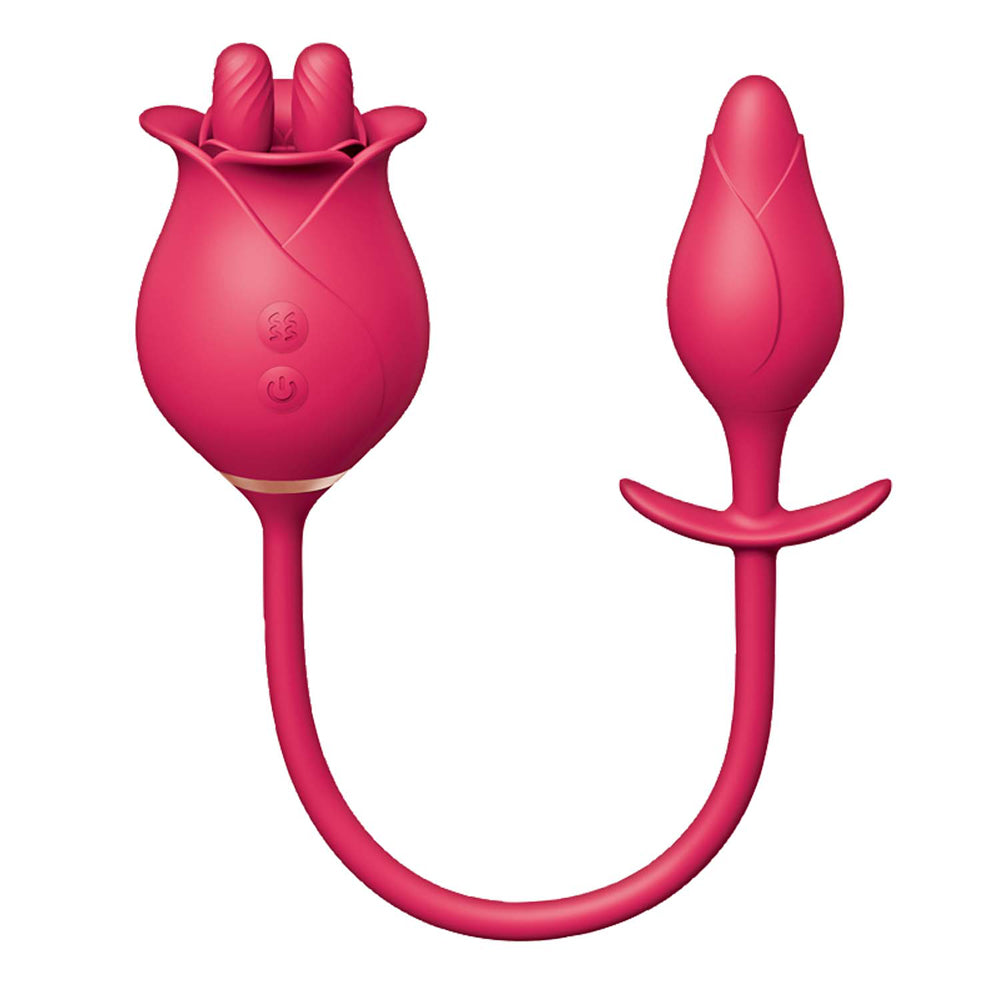 Clit-Tastic Tulip Finger Massager & Pleasure Plug Red