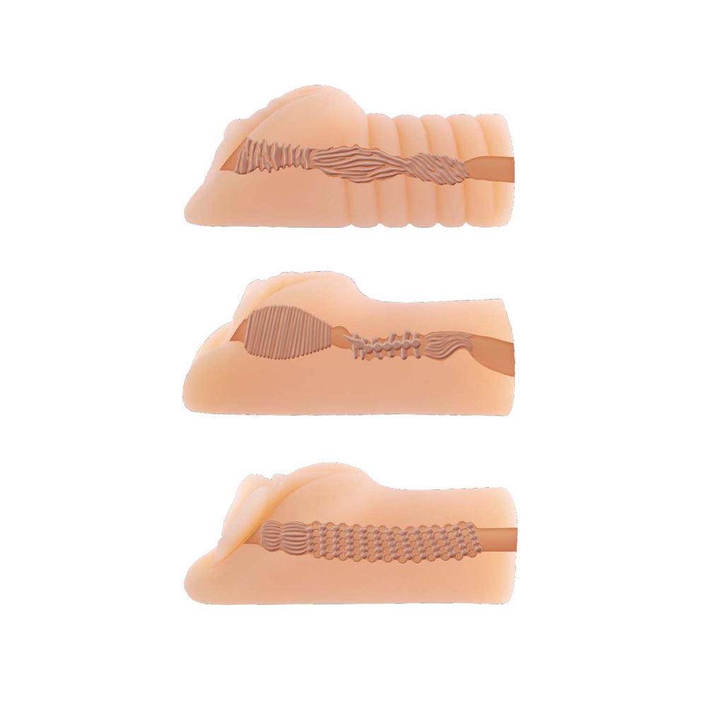 Always Horny 3-Pack Pocket-Sized White Masturbators – Strokers