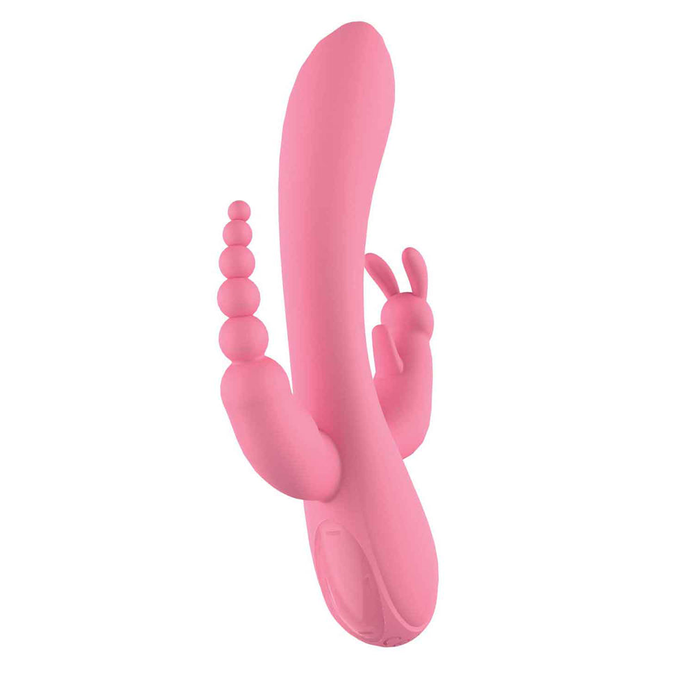Beat Trifecta Massager – Pink Handheld Percussion Massage Device for Neck, Shoulders & Back