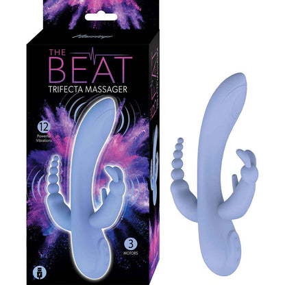 Beat Trifecta Massage Gun – Violet 3-Head Percussion Massager for Deep Tissue