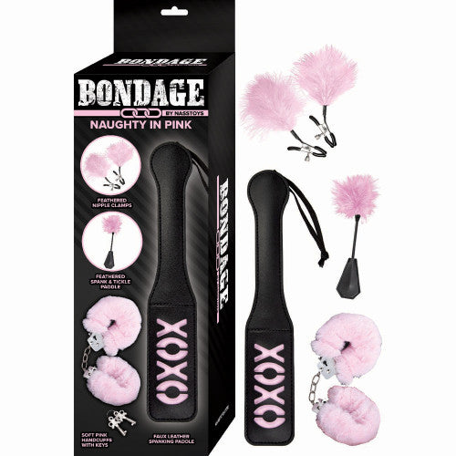 Bondage By Nasstoys Naughty in Pink – Black & Pink