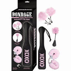 Bondage By Nasstoys Naughty in Pink – Black & Pink