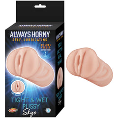 Always Horny Skye White Self-Lubricating Masturbator – Male Sex Toy Sleeve