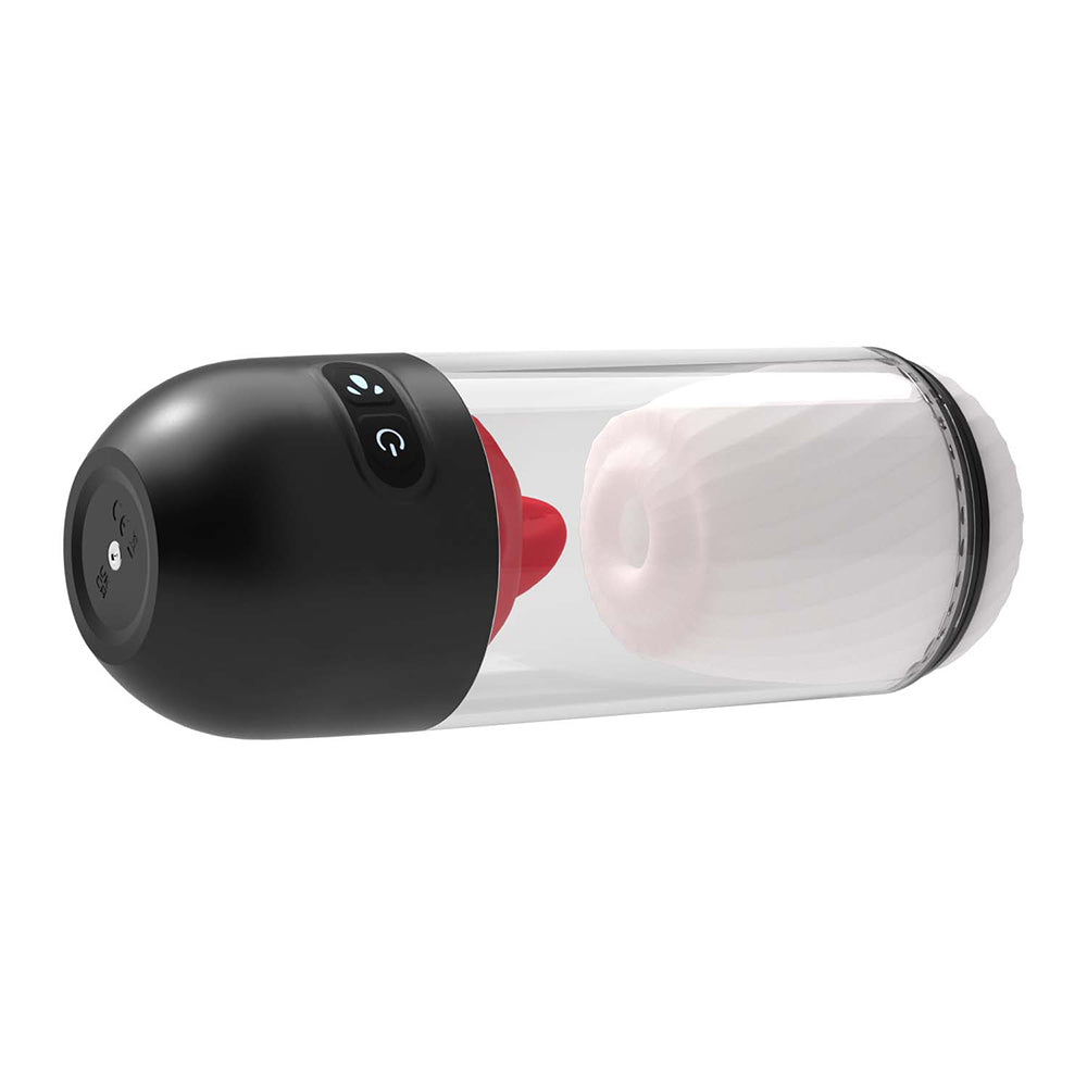 Delite Masturbator With Tongue Action White