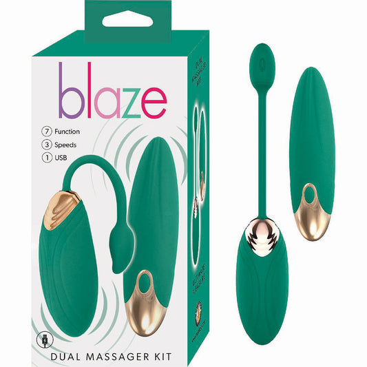Blaze Dual Massager Kit Green