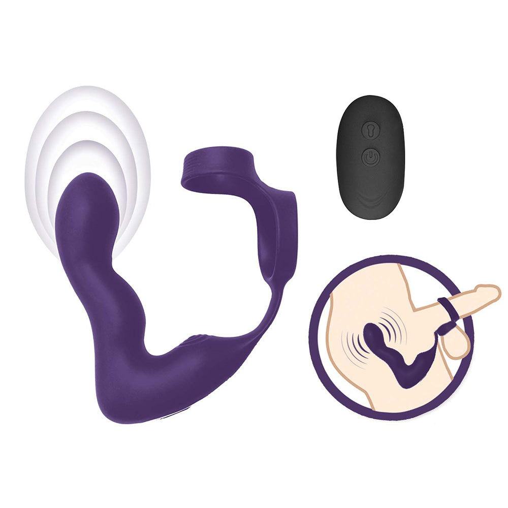 The Royale Inflatable P-Spot Vibe Purple