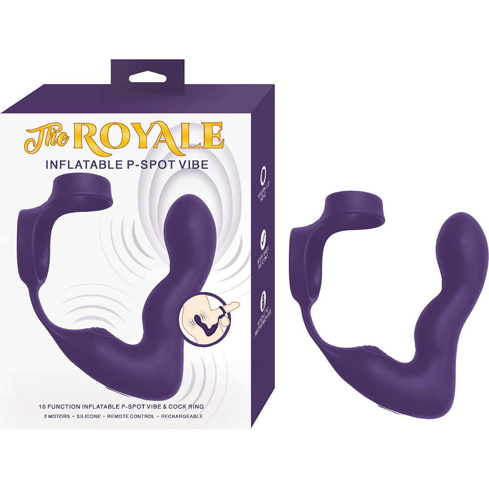 The Royale Inflatable P-Spot Vibe Purple