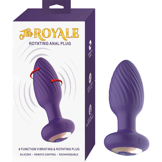 The Royale Rotating Anal Plug Purple
