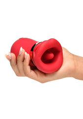 Lickgasm Kiss Me More Kissing, Sucking & Vibrating Rechargeable Silicone Clitoral Vibrator