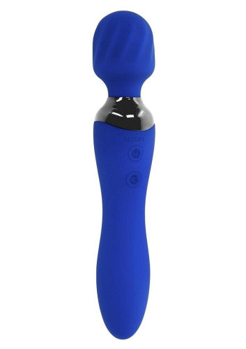 Selopa Blue Belle Silicone Rechargeable Dual End Vibrating Wand - Versatile & Powerful Pleasure