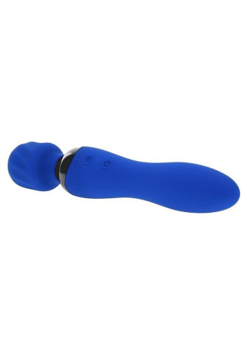 Selopa Blue Belle Silicone Rechargeable Dual End Vibrating Wand - Versatile & Powerful Pleasure