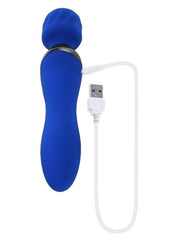 Selopa Blue Belle Silicone Rechargeable Dual End Vibrating Wand - Versatile & Powerful Pleasure