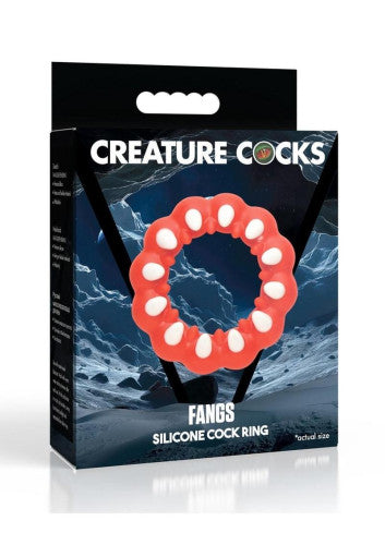 Creature Cocks Fangs Silicone Cock Ring - Enhanced Stimulation & Powerful Performance