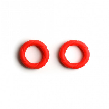 Red Sport Ready Rings by Fucker - Premium Rings