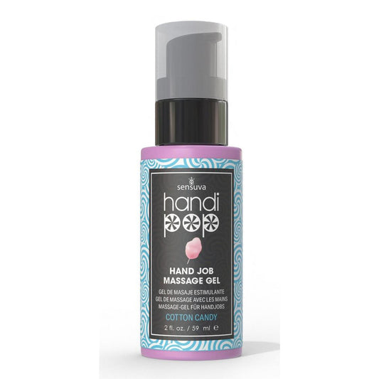 Handipop Edible Massage Gel Cotton Candy Flavor 2 oz Bottle