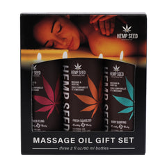 Hemp Seed Massage & Body Oil Trio Gift Set Summer 2025