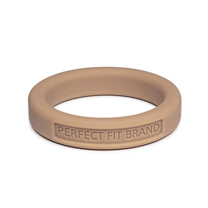 Silicone Penis Ring, Medium, 1.4 in (36 mm), Stretch, Skintone 4
