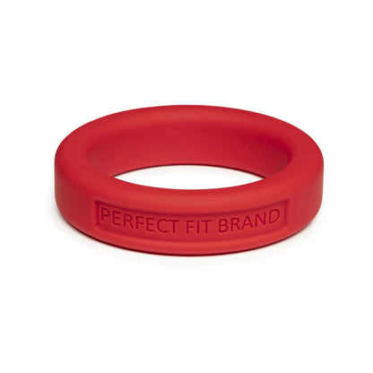 Silicone Penis Ring, Classic, 1.4 in (36 mm), Medium, Red, Stretchy