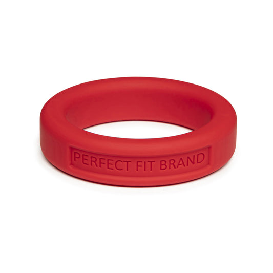 Silicone Penis Ring, Classic, 1.4 in (36 mm), Medium, Red, Stretchy