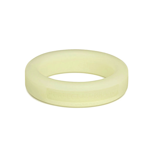 Silicone Penis Ring – Medium, 1.4 in (36 mm) Inner Diameter, Stretchy Glow-in-the-Dark, Classic