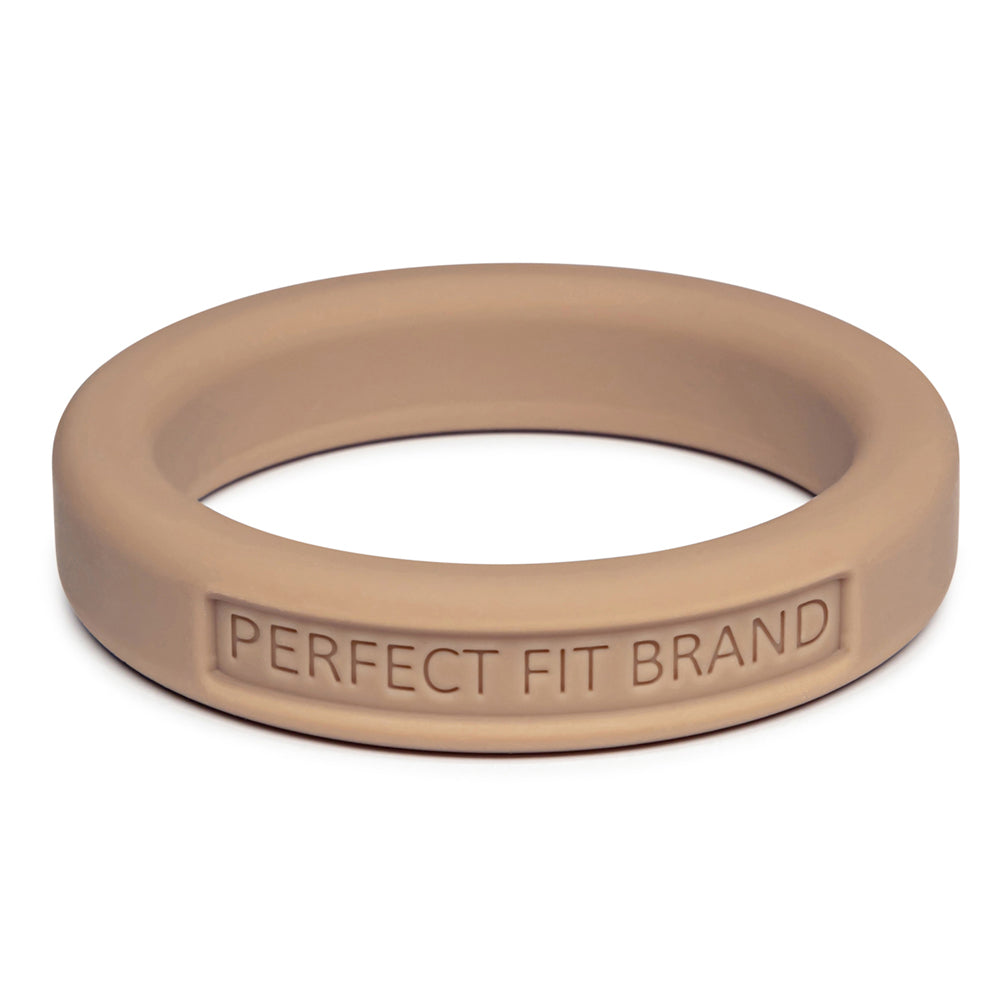 Classic Silicone Stretch Penis Ring – 1.75 in (44 mm), Medium, Skintone 4