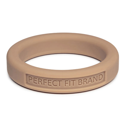 Classic Silicone Stretch Penis Ring – 1.75 in (44 mm), Medium, Skintone 4