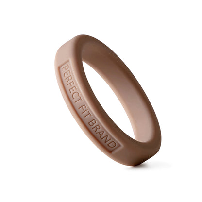 Classic Silicone Stretch Penis Ring – 1.75 in (44 mm) Diameter, Medium, Skintone 6