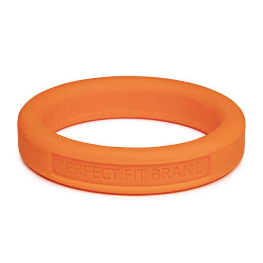 Classic Silicone Penis Ring - 1.75 in (44 mm), Stretch, Medium, Orange