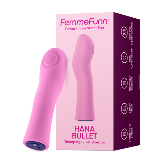 Hana Thumping Bullet Vibrator – Pink