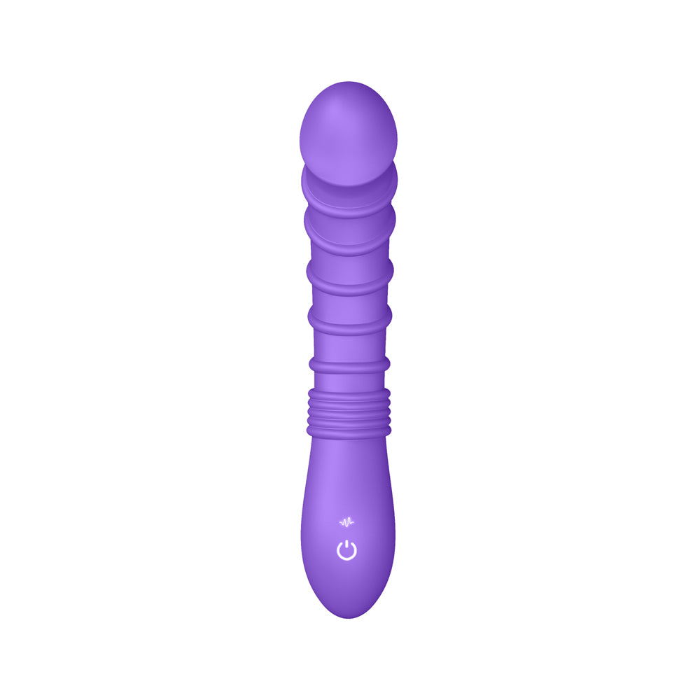 RV21 Ribbed Purple Vibrator – Sex Toy